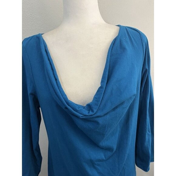 Johnny Was Embroidered Draped Neck Short Dress Cotton Women Large 3/4 Sleeve - Picture 4 of 12